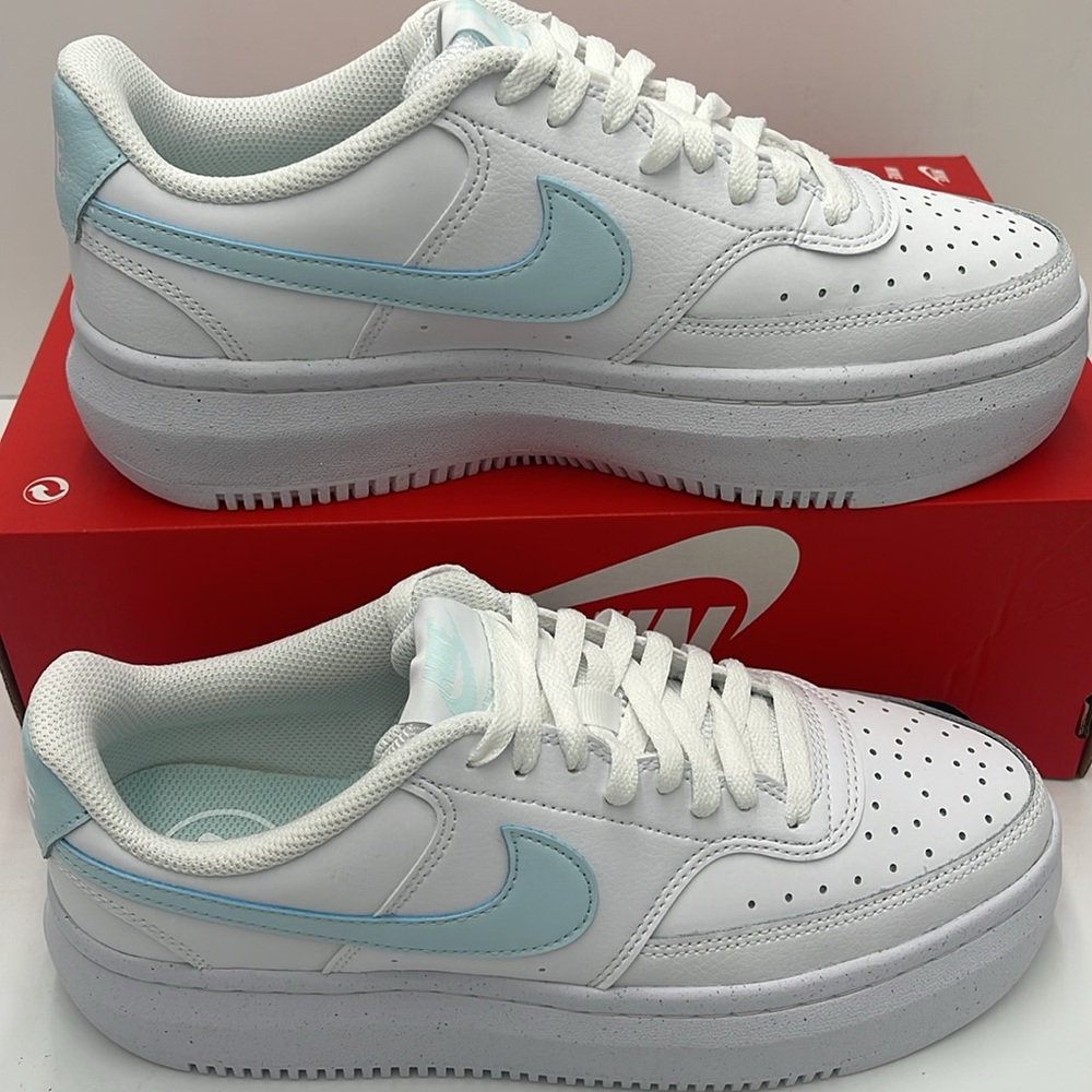 Nike Court Vision Alta
Women' Shoes
White/Glacier Blue
Style DZ5394-101 Platform - Picture 5 of 16